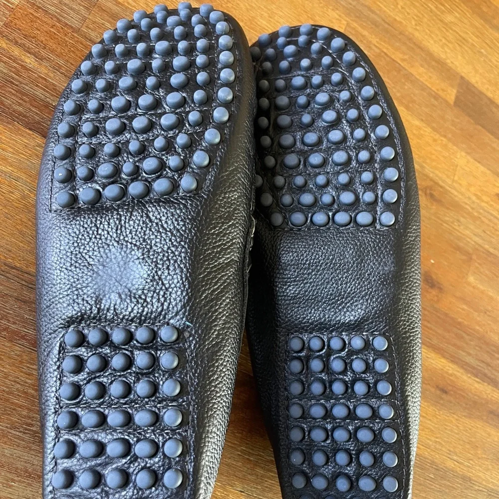 The Rail Mens‎ Leather Driving Moccasins, Black Men’s size 9.5 (Eur 43)